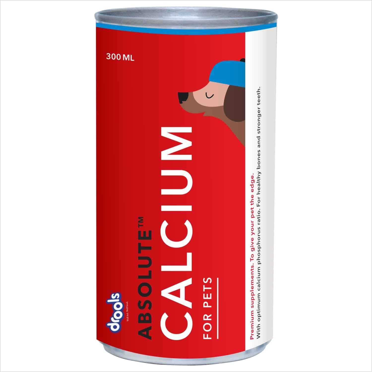 Drools Absolute Calcium Syrup- Dog Supplement, 300ml